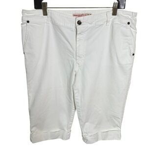 Vitamina‎ Jeans Size 54 /18 Deluxe Edition White Bermuda Shorts MOD.P636 Italy